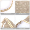 Rhinestone Purse Sparkly Evening Bag Silver Clutch Purses for Women Evening, Cross Body Handbags for Party Prom Club Wedding