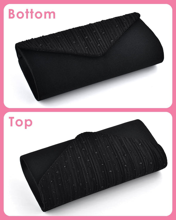 TINDTOP Evening Clutch Purses for Women Handbags for Formal Wedding Party Cocktail Prom Crossbody Shoulder Envelope Bag