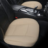 Luxury PU Leather Car Seat Cover Protector Front Car Seat Cover Seat Bottom Cover Single Seat Cover-Compatible with 90% Vehicles (Width 20.8× Deep21 × Thick 0.2 Inch) (Beige)