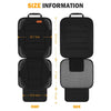 Siivton Car Seat Protector for Child Car Seat,Waterproof Car Seat Cover for Leather and Fabric Seats, 2 Mesh Pockets, Non-Slip Bottom,Thick Padding Cushion (Black)