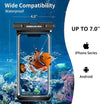 Unbreakcable Waterproof Phone Pouch-2 Pack IPX8 Waterproof Phone Case for Iphone 16 15 14 13 12 11 Pro Max & Samsung S25 S24 S23-Dry Bag & Travel Essentials for Beach, Pool, Kayak & Cruise-7" Black