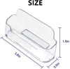 16 Pack Clear Desktop Business Card Holder Display, Plastic Business Card Stand for Office