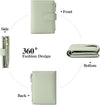 GAEKEAO Small Wallets for Women Leather RFID Blocking Bifold Zipper Pocket Wallet Card Case Purse with ID Window
