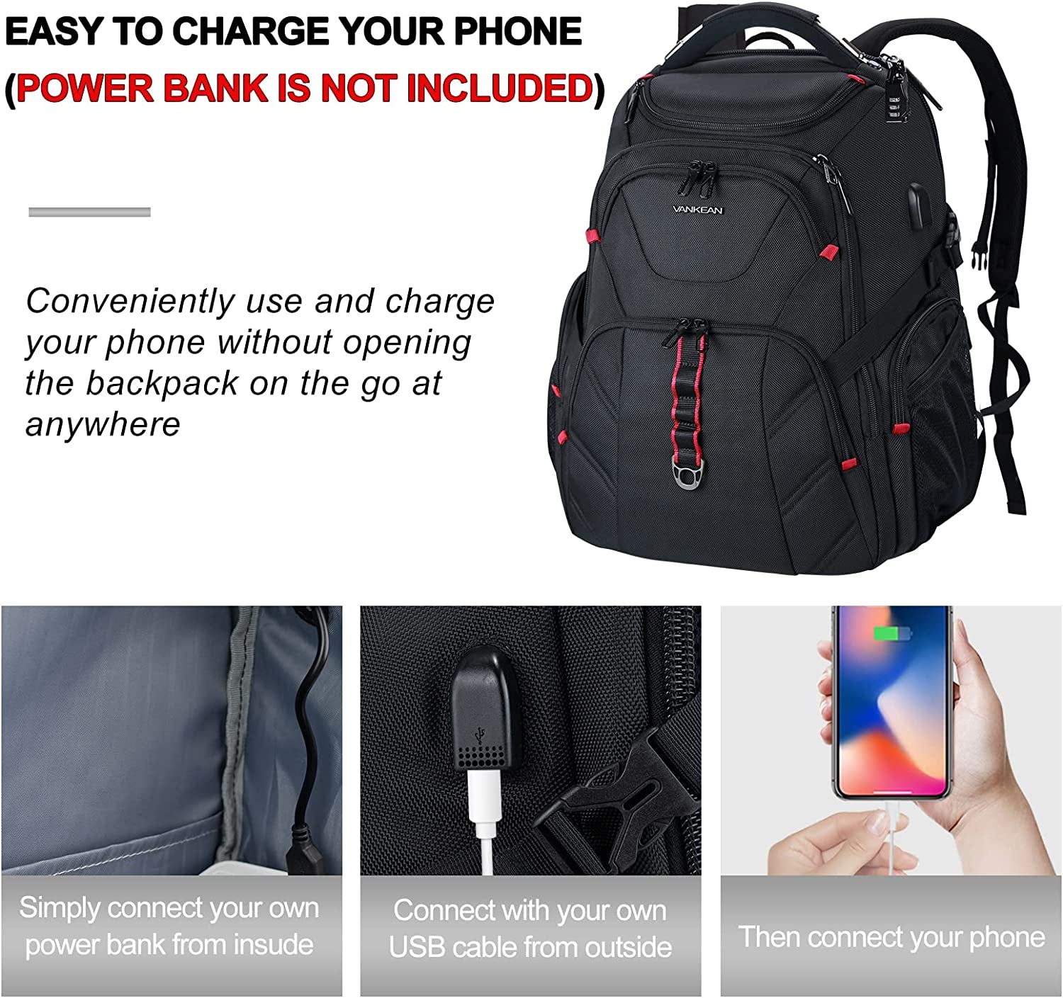VANKEAN 17.3 Inch Business Travel Laptop Backpack – Kinzd VANKEAN 17.3 Inch Business Travel Laptop Backpack – Kinzd