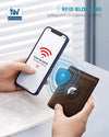 Zitahli Men'S Wallets Airtag Holder Slim Rfid Leather with Gift Box