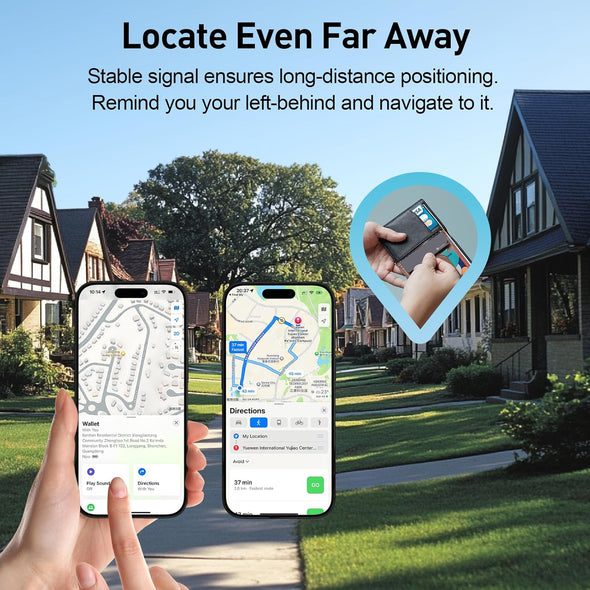 [Apple Mfi Certified] Air-Tags (Ios Only) Bluetooth Tracker with Apple Find My, Iphone Smart Card Wallet Finder GPS Tracker, 5-10 Years Battery, Keys Finder and Item Locator for Keys, Bags, Passport