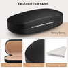 Marvolia Glasses Case Hard Shell - PU Leather Eyeglasses Case for Sunglasses Eye Glasses with Cleaning Cloth