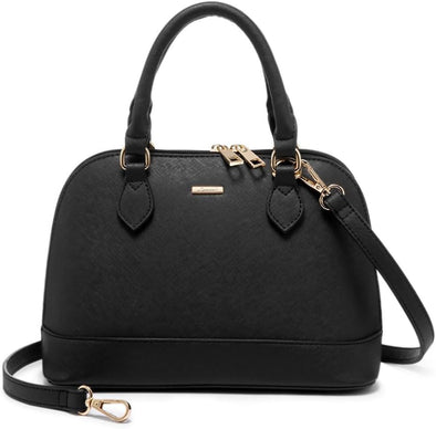 LOVEVOOK Purse for Women Small Crossbody Bags Classic Double Zip Top Handle Dome Satchel Bag