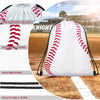 14 Pcs Drawstring Bags Softball Baseball Basketball Football Goodie Favor Bags Cinch Bag Sackpack for Sports Teams (Baseball)