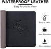 Leather Desk Pad Protector,Non-Slip Desk Pad,On-Slip PU Leather Large Mouse Pad,Easy Clean Desk Protecor Mat,Writing Pad for Office Work/Home/Decor(Black, 23.6" X 13.7")