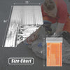 Emergency Mylar Thermal Blankets -Space Blanket Survival Kit Camping Blanket (4-Pack). Perfect for Outdoors, Hiking, Survival, Bug Out Bag ，Marathons or First Aid 1