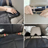 Car Seat Protector, 2 Pack Carseat Protector with Thick Padding, Baby/Pets for Child Car Seat-Mesh Pockets-Waterproof-Universal Size(Black)