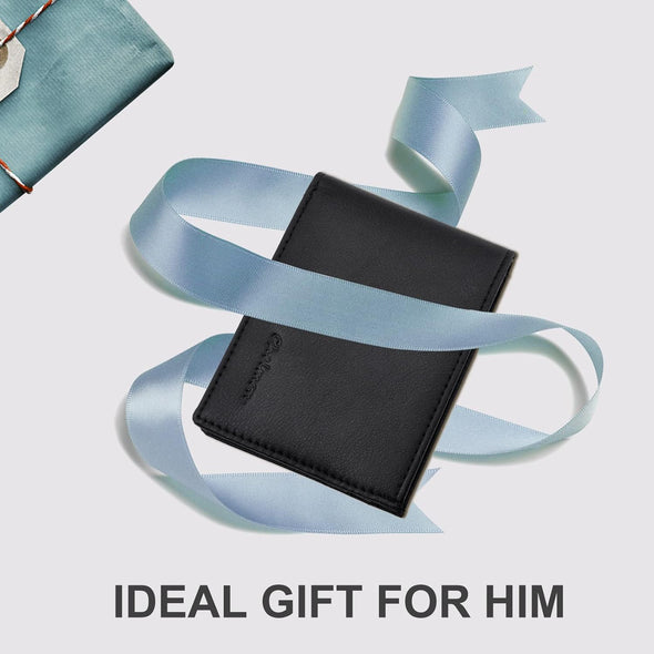 Slim Wallet for Men ID Window with RFID Blocking Front Pocket Minimalist Bifold Bussiness Card Holder Gift for Men