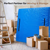 BETU Mattress Bags for Moving, Mattress Protector Waterproof Mattress Cover King Size Storage Bags with 8 Heavy-Duty Handles and Zipper for Bed Extra Thick Large Reusable (82"X79"X15" Blue)