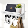 Key Holder for Wall: Easy Installation Mail Organizer Wall Mount Hanging Key Rack for Kitchen and Entryway Decor with 5 Sturdy Key Hooks (White)