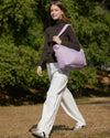 BAGSMART Tote Bag for Women, Lightweight Puffy Tote Bag with Compartments, Quilted Shoulder Bag Handbag for Travel, Work