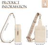 Moko Vegan Leather Sling Bag - Small Trendy Casual Detachable Shoulder Strap Crossbody Bags for Women and Men Hiking Travel