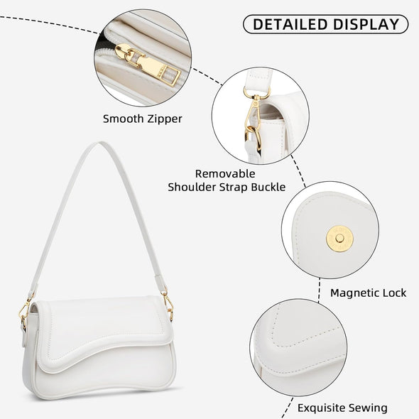 KKXIU Shoulder Bag for Women Small Clutch Purses Cute Hobo Handbag Trendy Underarm Bag