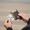 Buffway Slim Minimalist Front Pocket RFID Blocking Leather Wallets for Men and Women