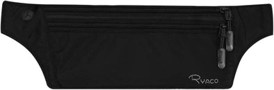 Ryaco Money Belt, Slim Passport Holder RFID Blocking Hidden Wallet Travel Essentials Pouch for Women Men with Adjustable Strap Waist Bag to Protect Cash, Credit Cards and Documents