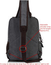 Leaper Retro Crossbody Bag Sling Bag Canvas Messenger Bag for Men Women Shoulder Bag Crossbody Handbags Satchel Travel Bag