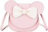 Little Girls Toddlers Mini Crossbody Shoulder Bag Coin Purse with Cute Mouse Ear Bowknot