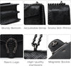 MYHOZEE Crossbody Bags for Women - Snake Printed Clutch Purses Leather Chain Shoulder Bags Evening Handbags