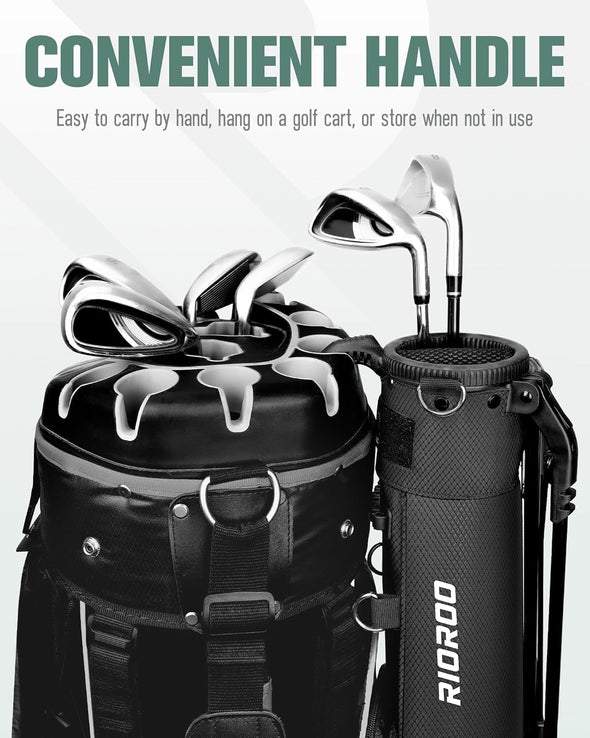 Golf Stand Bag, Lightweight Par 3 Golf Bag Holds up to 7 Clubs with Two Way Dividers Cooler Pocket Shoulder Strap and Multiple Storage Pockets for Men and Women
