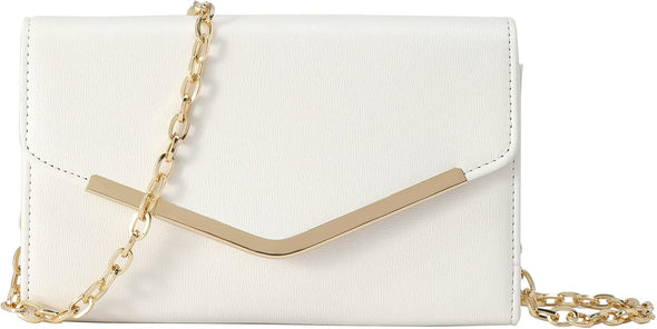 Clutch Purse Evening Bag for Women, Envelope Handbag with Detachable Chain for Wedding and Party