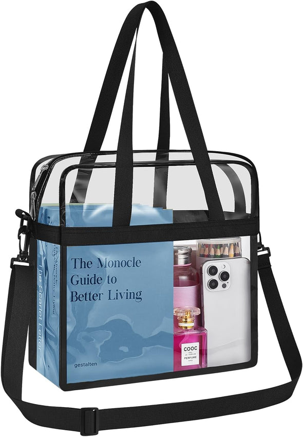Clear Bag for Stadium Events 12×6×12 Clear Tote Bag for Concert,Sport,Festival