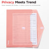 Sooez 10Pack Plastic Envelopes, Plastic File Folder, Folders for Documents Retro Colors, Super Heavyweight Document Holder, Storage Pouches, File Envelopes for School Office Supplies