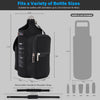 Icolor Magnetic Gym Bag Water Bottle Carrier Holder with Phone Pockets & Shoulder Strap,5 Built-In Magnets Gym Bottle Pouch Sleeve,Magnetic Bag Gym Accessories Organizer for Men Women