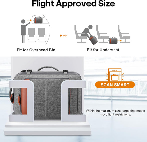 Bagsure 42L Expandable Carry On Travel Backpack Bagsure 42L Expandable Carry On Travel Backpack