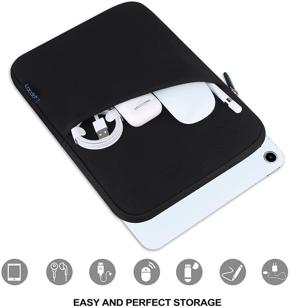 Lacdo Tablet Sleeve Case for 11 Inch Ipad A16 / 11 Inch Ipad Air M3 M2 / 11 Inchs Ipad Pro M4 / 10.9" Ipad / 10.2" Ipad / 10.9" Ipad Air / 11 Inch Samsung Galaxy Tab A9+ Bag, Fit Magic Keyboard, Black