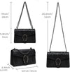 MYHOZEE Crossbody Bags for Women - Snake Printed Clutch Purses Leather Chain Shoulder Bags Evening Handbags