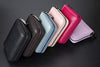Genuine Leather Credit Card Holder Wallet RFID Blocking Secure Card Case ID Case Organizer Zipper Wallet (A-Classic Black)