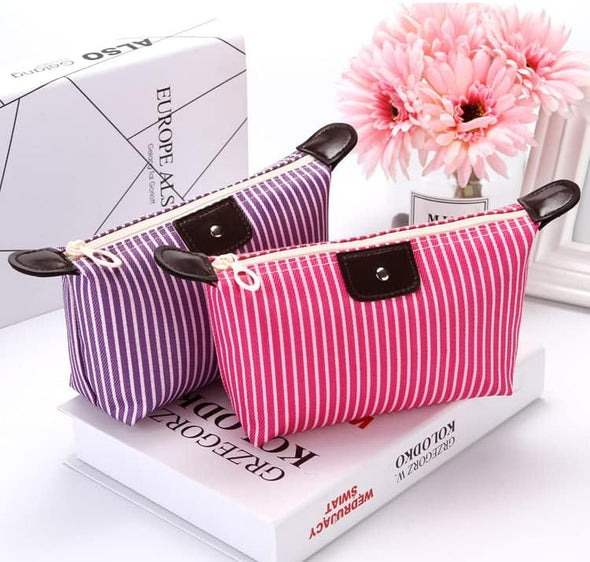 2 Pack Make up Bag,Travel Make up Bag,Toiletry Bag,Nylon Cosmetic Bag,Light Pink Makeup Bag,Skin Care Bag,Preppy Makeup Bag,Make up Bag for Traveling,Tiny Makeup Bag,Trendy Makeup Bag