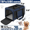 Dog Carrier Soft/Cat Crates Large Cat 20 to 25 Pounds/Softsided Pet Car Travel Carry Bag 15 Pound Puppy/Top Open Transport Kennel Navy