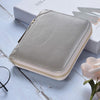 Womens Credit Card Holder Wallet Zip Leather Card Case RFID Blocking (Silver)