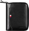 HUANLANG Mens Wallet RFID Blocking Multi Card Holder Wallets for Men Bifold Wallet with Zipper Small Men'S Leather Wallet