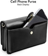 Nuoku Crossbody Bag for Women Cellphone Little Purse with Credit Card Slots Lightweight Leather Wristlet Wallet