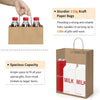 Bagdream Gift Bags 10X5X13 50Pcs Brown Kraft Paper with Handles - Merchandise, Retail, Party Favor, Shopping Bulk 100% Recycled Paper Sacks