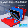 Case for Galaxy Tab A9 plus Case Samsung Galaxy Tab A9 plus 11 Kids Samsung Tablet with Screen Protector Stand Thickned Cornor Impact Protection Tab A9+ 11 Inch Cover, Red Blue