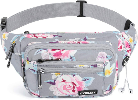CXWMZY Fanny Packs for Women & Men Waist Pack Hip Bum Bag with Multi-Pockets Large Capacity Waterproof , for Disney Traveling Casual Cycling Running Hiking