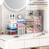Makeup Organizer Storage with 16 Drawers, 4 Pcs Desktop Office Supplies, Desk Organizers, Clear Accessories, Dustproof Drawer and for Make Up, Jewelry, Pen, Stationary ZMSN1930