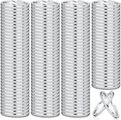 Paxcoo 100 Pack Keyrings, Split Key Rings Bulk for Keychain and Crafts (1 Inch)