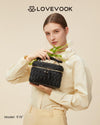 LOVEVOOK Crossbody Bags for Women, Quilted Crossbody Purses for Women, Small Shoulder Handbags for Daily, Work, Travel, Gifts