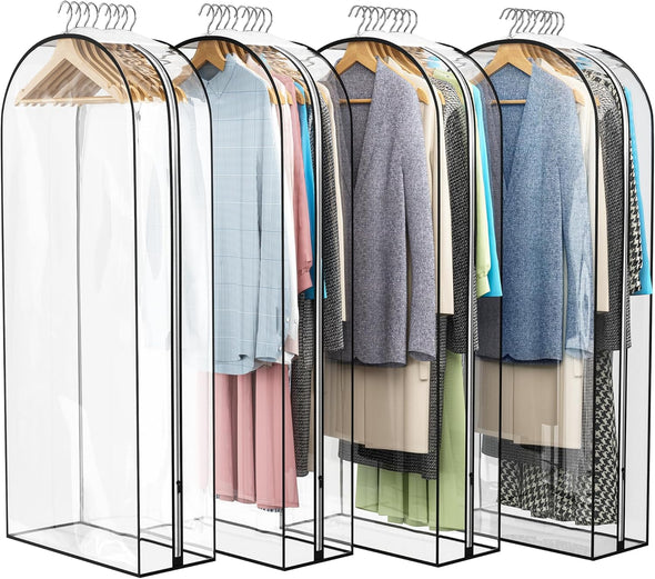 Aazon.co: 40 Garent Bags, Clear Suits Covers with 4 Gussetes for Aazon.co: 40 Garent Bags, Clear Suits Covers with 4 Gussetes for