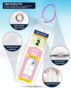 10 Pack Royal Caribbean Luggage Tag Holders，Clear Cruise Luggage Tagsfor Royal Caribbean & Celebrity Cruise，Cruise Luggage Tags 2025 & 2026（7.5X2.75In）