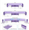 Gianotter Dual Monitor Stand Riser, Desk Organizer with Drawer and 2 Pen Holders, Desk Organizers and Accessories, Purple Office Decor (Purple)